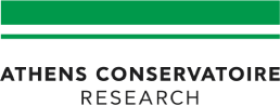 Logo that says "Athens Conservatoire Research"